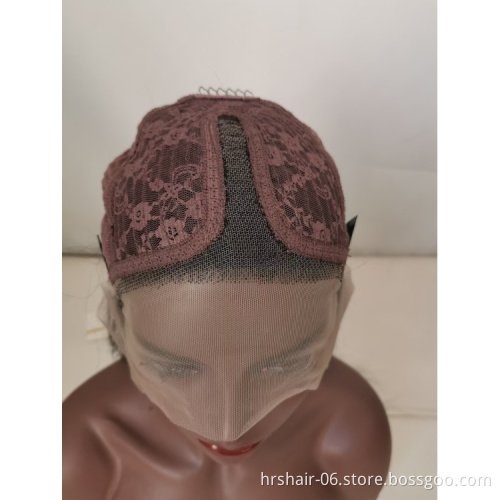 hair extension European virgin hair customized colors straight 13*1 lace wig